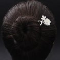 thumbnail image 5 of Pinza para el pelo NQ flor de durazno madera retro, 5 of 5