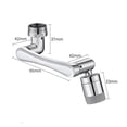 thumbnail image 3 of Universal Swivel Robotic Arm Swivel Extension Faucet Aerator Plastic Tap Splash Filter 1080° Rotation Extender Faucets Bubbler ,Easy to Operate, 3 of 7