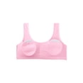 thumbnail image 3 of INSPIRE CHIC Training Cotton Wire Free Comfort Removable Pad Vest Tops Bra Pink, 3 of 6