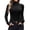 Black, variant on Ekouaer Women Turtleneck Shirt Long Sleeve Layer Tops Basic Ribbed Tees Soft Stretch Thermal Undershirts Lightweight Blouse Black M Black XL