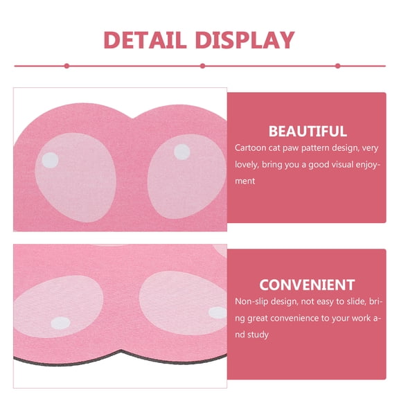 Mouse Pad for Laptop Computer, Natural Rubber Base, Cloth , Non- Table Mat