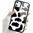 thumbnail image 3 of Compatible avec Étui iPhone pour Filles Femmes, Étui Rigide avec Pare-Chocs en TPU Souple Étui de Protection Mignonne avec Motif Vache pour iPhone, 3 of 5