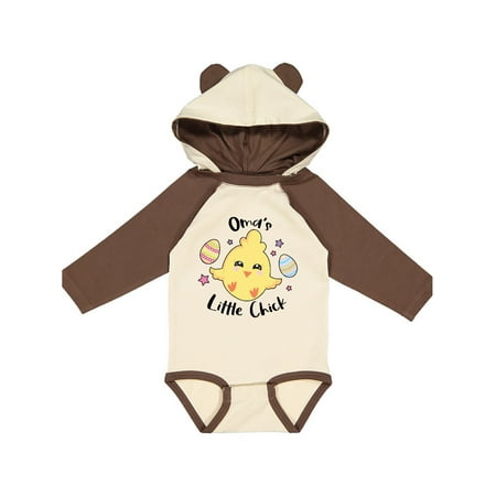 

Inktastic Happy Easter Oma s Little Chick Gift Baby Girl Long Sleeve Bodysuit