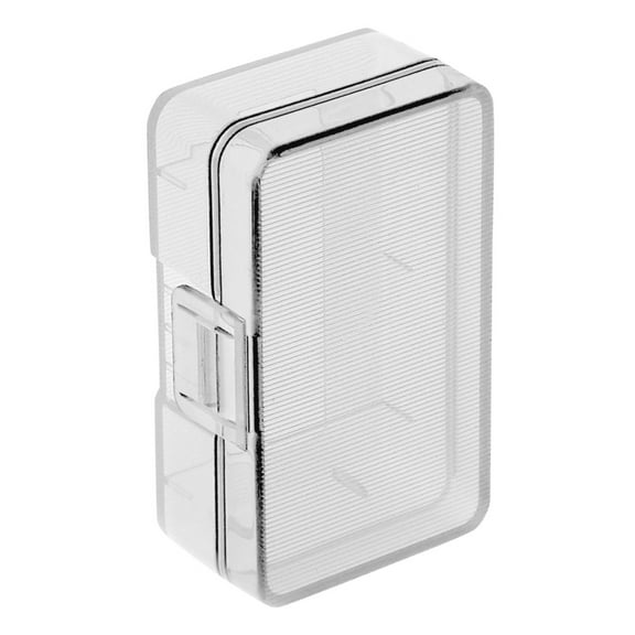 SEWCHICS Transparent Battery Storage Box, Lightweight PP Plastic Case for AA AAA Battery Organizer and Holder