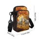 thumbnail image 3 of Bolso Bandolera con Correa de Hombro Ajustable, Ligero, de Poliéster, para Viaje, con Estampado de Caballos, Compartimentos Divididos para Un Almacenamiento Organizado, Uso Diario Informal, Escuela y, 3 of 6