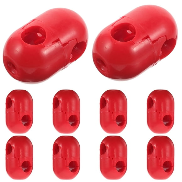 DEEPCRAFF Aire de Jeux pour Enfants 10 Pcs Boucles de Filet d'Escalade en Plastique Rouges pour Connexion