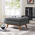 thumbnail image 4 of Modern Contemporary Fabric Ottoman , Grey, Fabric, 4 of 4