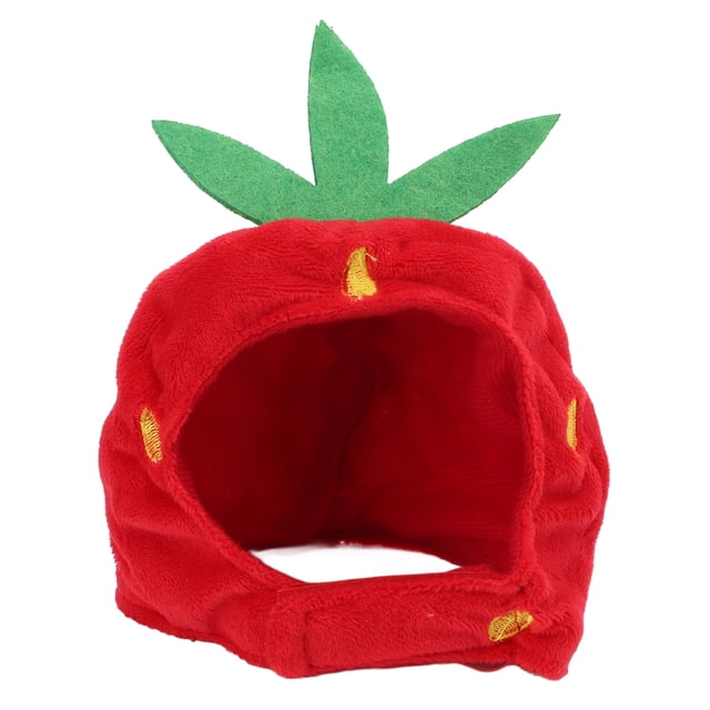 Chapeau de Chat, Chapeau de Fraise Chat Réglable Chapeau de Décoration de Chat de Fraise Design Élevé