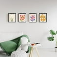 thumbnail image 5 of 9Pcs Color Flower Wall Art Prints Retro Abstract Art Poster Decor Unframed Floral Drawing Posters Tulip Lily City Name Wall Art Prints for Gallery Room Aesthetic Living Room Bathroom Decor, 5 of 9