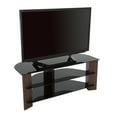 thumbnail image 3 of FS1100VARWB-A Varano TV Stand with Black Glass Shelves for TVs up to 55" in Walnut with Black Shelves, 3 of 6