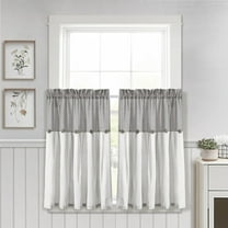 Lush Decor 2 Piece Light Filtering Curtain Set