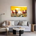 thumbnail image 5 of Eight Horses Canvas Poster Bedroom Decor Sports Landscape Office Room Decor Gift,Frame-style,12x18inch(30x45cm), 5 of 8