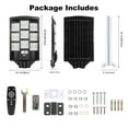 thumbnail image 3 of MUCH Solar Street Light, 6000W 3 Modes 8000000LM Dusk to Dawn Solar Lights Outdoor with Motion Sensor Remote Control Waterproof for Yard Parking Lot, Garage, Street, Road, 3 of 11