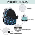 thumbnail image 2 of Butterflies Print Backpack for Student Colorful Floral Pattern Cute Tropical Aesthetic Bookbag for Butterfly Lovers Artistic Design, 2 of 6