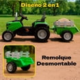 thumbnail image 2 of Tractor eléctrico montable 12V Little monkey con Remolque, 2 of 5