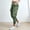 Green, variant on Women's Cargo Pants High Waist Casual Lightweight Work Travel Hiking Outdoor Summer Cropped Pants With Pockets