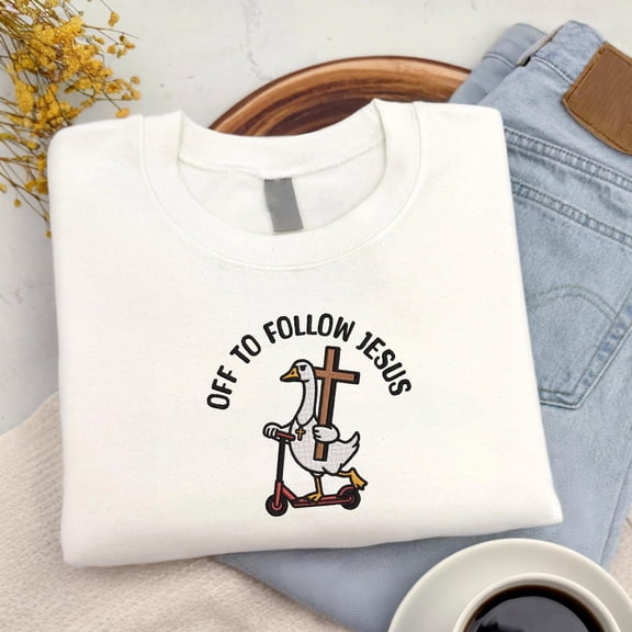 Embroidered Christianity Shirt, Silly Goose Sweatshirt, Funny Christian Hoodie, Jesus Christ Shirt, Faith Based, Gift for Youth Pastor