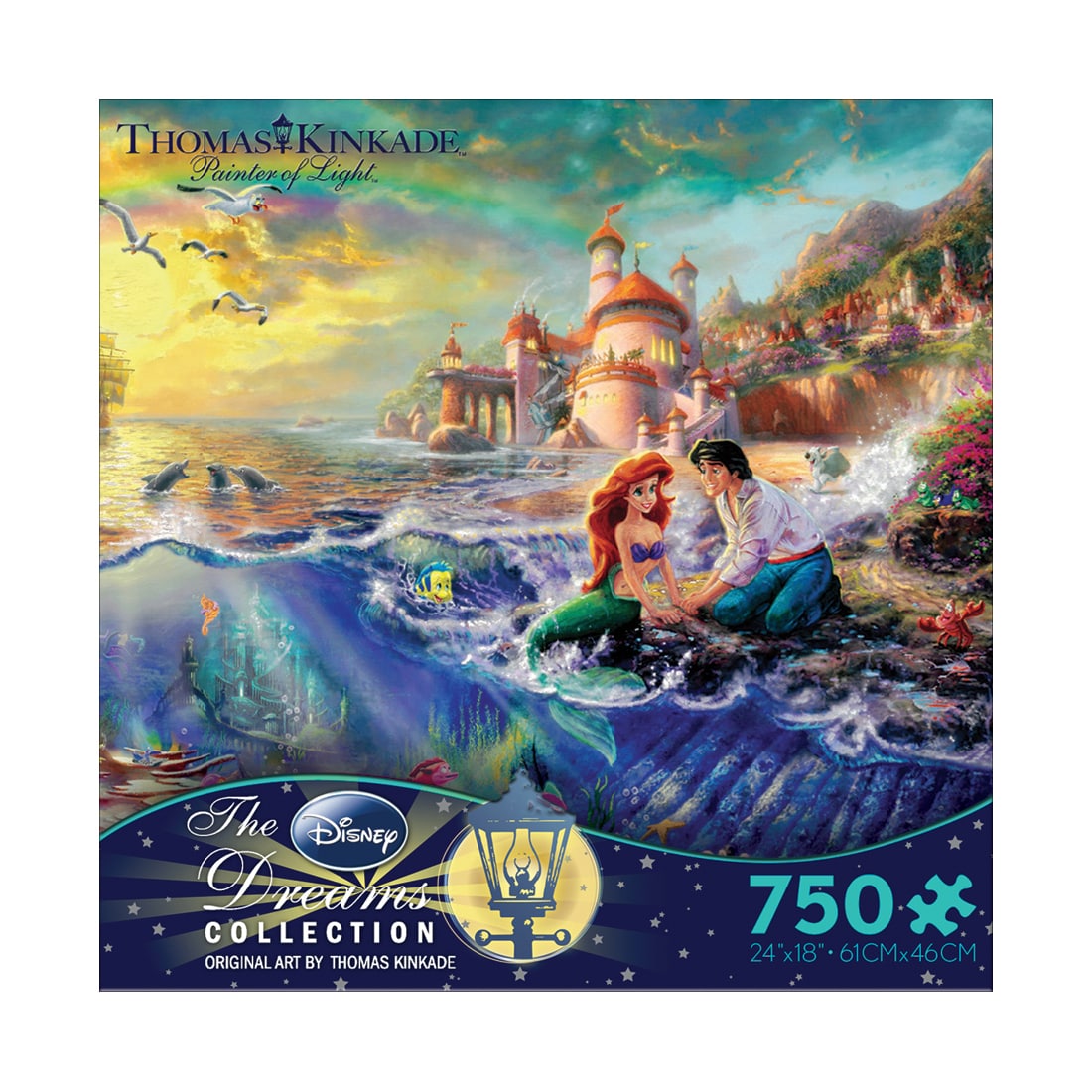 Ceaco - Thomas Kinkade Disney - The Little Mermaid - 750 Piece Jigsaw Puzzle - image 2 of 2