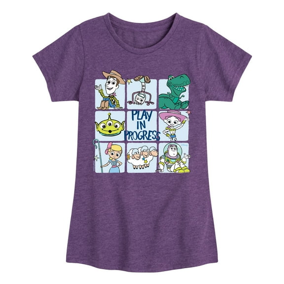 Disney - Play In Progress - Toddler & Youth Girls Short Sleeve Graphic T-Shirt