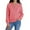 Red, variant on Women's Fall Sweater Button Down Front Lightweight Round Neck Casual Pullover Long Sleeve Shirt Top for Women, Comfy Open Cardigan with Wrists for Everyday Wear Green,S