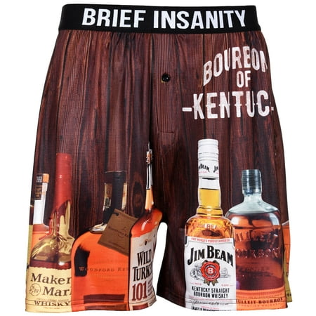 Men's Boxer Shorts Underwear by Brief Insanity Bourbons of