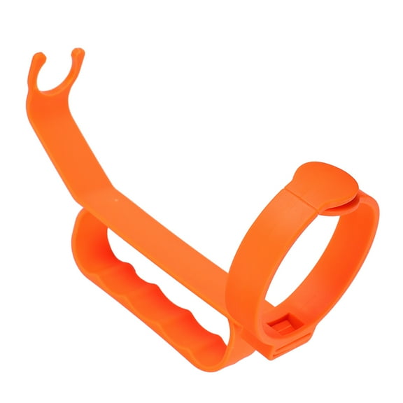 Worgeous Orange Plastic Bottle Carrier Handle for Soda Bottles with Ergonomic Design and Sturdy Construction