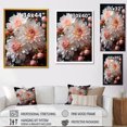 thumbnail image 4 of Designart "Chrysanthemum Ensemble Pink & White" Floral Canvas Wall Art - Traditional Pink Chrysanthemums Entryway Wall Art, 4 of 6
