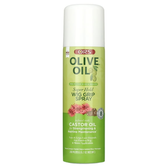 ORS Olive Oil Fix-It Super Hold Wig Grip Spray for Wigs & Weaves, Grips & Holds Lace-Frontals, 6.2oz Women