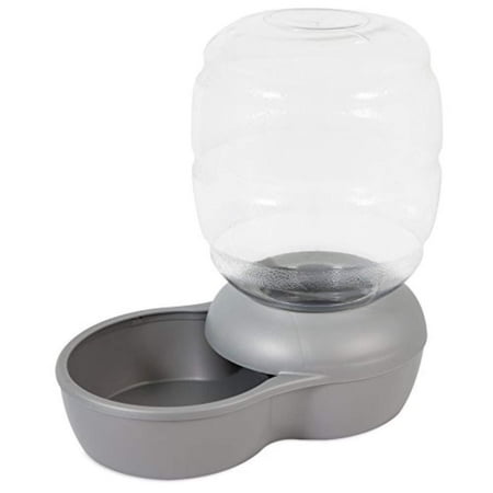 Hibibud Replendish Gravity Waterer w/ Microban 1 GAL Mason Silver
