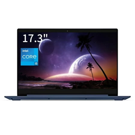 New Lenovo Ideapad 3i Laptop, 17.3" HD Display, Intel Core i5-1135G7, 36GB RAM, 2TB SSD,FP Reader, Intel Iris Xe Graphics, Privacy Camera, Wi-Fi, Bluetooth, Windows 11 Home,Abyss Blue