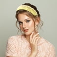 thumbnail image 4 of Unique Bargains Fluffy Fuzzy Headband Solid Color Hair Band for Women Soft Lambswool Hairband Yellow, 4 of 7