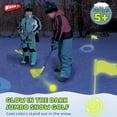 thumbnail image 3 of Wham-O Glow In The Dark Jumbo Snow Golf Kit - Outdoor Winter Snow Golf Game Set for Ages 5+ - 2 Pack, 3 of 7