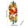 thumbnail image 3 of Lilgiuy Christmas LED Swag Wreaths, Luminous Stairway Swag Wreaths, Christmas Artificial Swag Wreaths Hanging Decorations for Indoor Outdoor Home Xmas Decor (17.7×7.87×3.15In), 3 of 6
