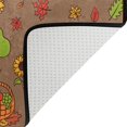 thumbnail image 5 of Dreamtimes Fall Gnomes Pumpkin Area Rug, 36"x24" Autumn Sunflower Retro Non-Slip Washable Indoor Door Mat, Absorbent Floor Mat for Bedroom Kitchen Entryway Bathroom, 5 of 5
