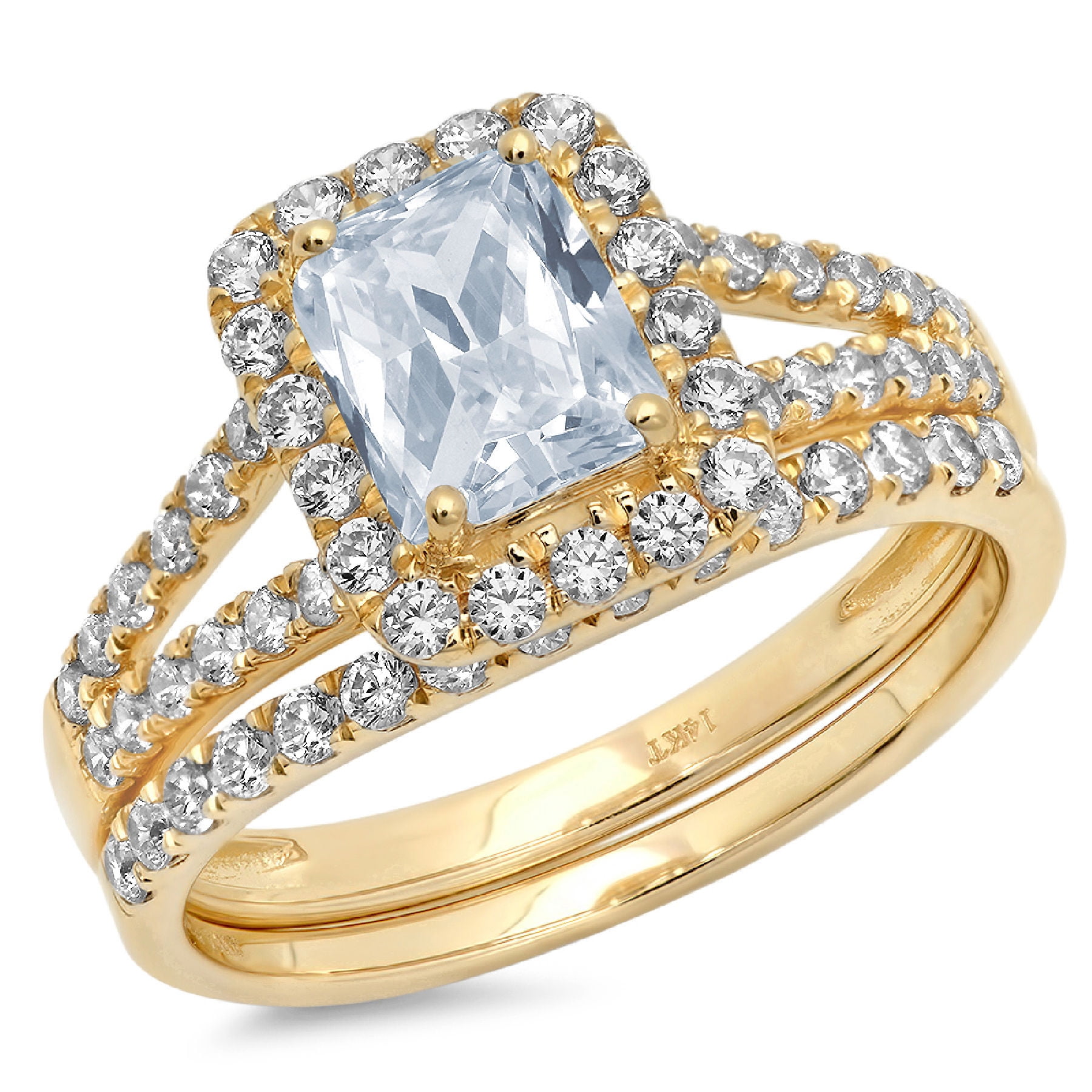Clara Pucci 1.35 ct Brilliant Oval Cut CZ Designer Solitaire Ring Band in Solid 14k Yellow Gold 
