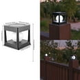 thumbnail image 5 of Outoloxit Solar Powered Outdoor Post Light with Auto On/Off Sensor, IP65 Waterproof for Garden Fence and Patio, No Wiring Needed, Dual Color Warm White, 5 of 8