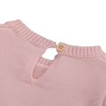 thumbnail image 3 of Newborn Infant Baby Girls Knit Ruffle Sleeveless Drawstring Romper Sweater Suit White 12-18 Months, 3 of 6