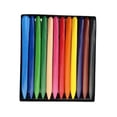 thumbnail image 1 of Seitruly Crayones de varios colores, bolígrafos prácticos para colorear, juego de dibujo a lápiz seguro, papelería, escuela, estudiante, niños, pinturas 12 colores, 1 of 6