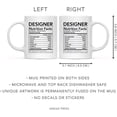 thumbnail image 5 of CTDream Funny 11oz. Ceramic Coffee Tea Mug Thank You Gift, Designer Nutritional Facts, 1-Pack, Novelty Gag Birthday Christmas Gift Ideas Coworker, 5 of 7