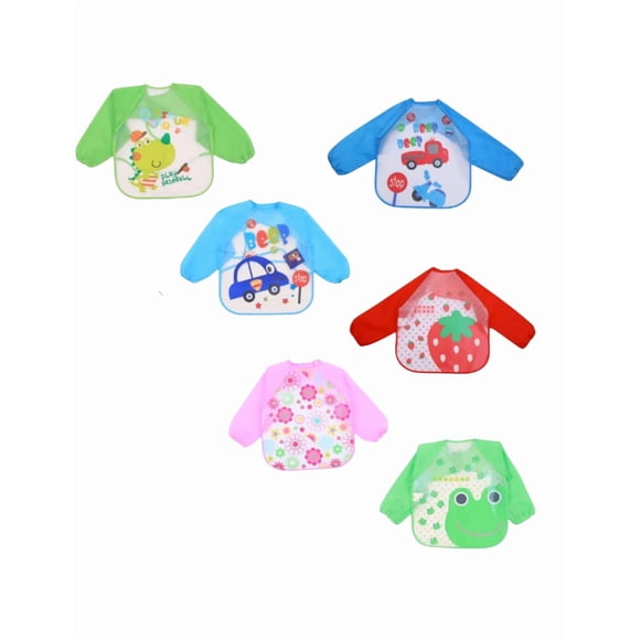 6 Piezas Baberos Xtellar multicolor Impermeables/baberos Bebe/babero Silicon