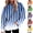 bleu, variante sur UVEASISHA Chandails à Manches Longues pour Femmes Grande Taille Rayés Dégradés à Capuche avec Cordon de Serrage Décontracté Ample Surdimensionné avec Poche Vêtements de Mode Automne 2025 en Liquidation, Bleu, m
