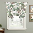 thumbnail image 2 of Summer Botanical Balloon Curtains 63 Inch Length for Living Room/Bedroom, Farmhouse Retro Garden Plants Watercolor Rod Pocket Privacy Door Curtains Decorative Tie Up Shade for Window 52"x63", 2 of 8