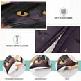 thumbnail image 4 of GZHJMY Halloween Witch's Cat Zippered Velvet Pillowcases,Super Soft and Cozy Luxury Plush Pillow Case Bed Pillow Pillowcases,Queen Size 20x30 in Home Decor, 4 of 7