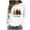 White, variant on Women's Plus Christmas Sweaters Fashion Festive Graphic Long Sleeve Round Neck Casual Pullover Warm Tops (XL, White)