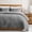 Dark Grey-King, variant on Dusty Blue Cloud Quilt Set Size  Lightweight Soft Cross Bedspread Farmhouse Rustic Country Coverlet Spring Summer Thin Comforter 2 Pieces 1 Pillow Sham 68x90 Inches