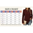 thumbnail image 6 of SHIBEVER Long Sleeve Tops for Women Fall Casual Lightweight Soft Sweaters Crew Neck Side Spilt Winter Pullover Sweatshirts Loose Shirts for Women, 6 of 8