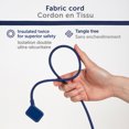 thumbnail image 2 of Globe Electric 9-ft Navy Fabric Extension Cord, 2 of 7