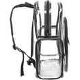 thumbnail image 6 of MGgear Clear Transparent PVC 16-Inch School Backpack with Black Trim, 6 of 7