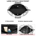 thumbnail image 3 of White Chicken Sketch Pattern Travel Tote Bags for Women Carry On,Large Weekender Bags for Women Travel,Multi Functional Duffle Bag for Work,Shopping,Sports, 3 of 5