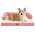 thumbnail image 1 of Cama ortopédica para perros MEKIY 76x56x17 cm impermeable rosa, 1 of 7